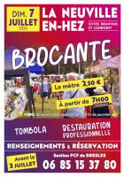 Flyer « Brocante le 7 juillet à La Neuville-en-Hez » - PCF Bresles, 11 avril 2024