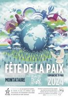 Affiche de la Fête de la Paix 2024 - PCF Oise, 7 avril 2024