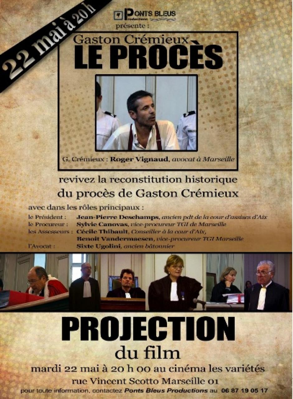 Projection-débat  « Gaston Crémieux, Le Procès »